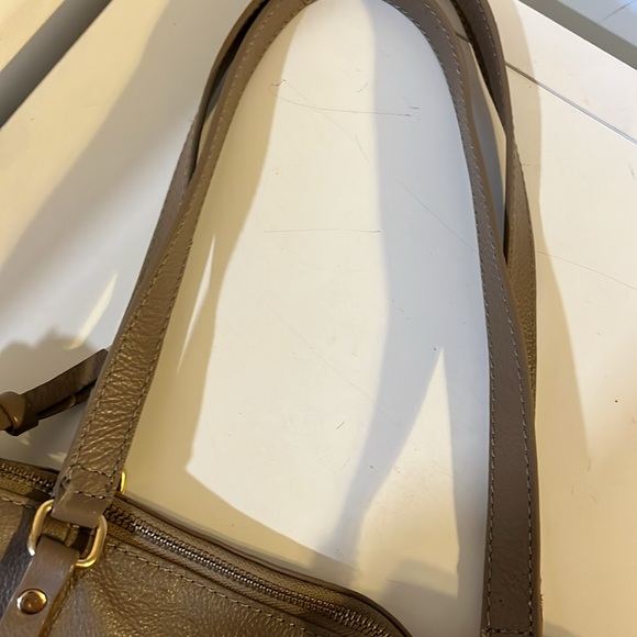 KOOBA EVERETTE SOFT LEATHER SHOPPER TOTE BAG TAUPE - Picture 11 of 16